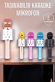 Taşınabilir Bluetooth Karaoke Mikrofon UUCZKARAOKEMİKROFONN1-1