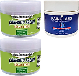 ÇÖREK OTU KREMİ  2 ADET 150 ML + PAİNCLASS 150 ML KUYRUK YAĞI KREMİ / TESKİN KREM SETİ