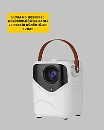 Çoklu Giriş Destekli Projektör – HDMI, USB ve Kulaklık Bağlantı Seçenekleriyle Geniş Uyumluluk