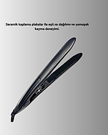 A Kalite Orijinal 2025 Isı Ayarlı Titanyum Seramik Plakalı Profesyonel Saç Düzleştirici