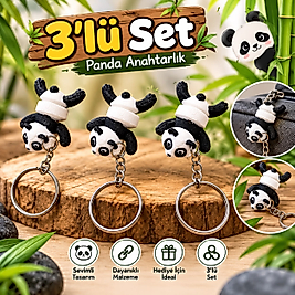 Panda Anahtarlık 3'lü