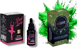 PİNK LADY KADIN ISTEK ARTTIRICI DAMLA 30 ML + OXLOVE 10 LU PREZERVATİF GECIKTIRICILI KREMLİ