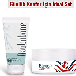NAUTUBONE BİTKİSEL FORMÜLLÜ AĞRI MASAJ KREMİ 50 ML + PAİNORUB MUSCLE PAİNE-RELİEF CREAM 50 ML