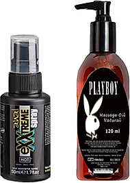 PLAYBOY HİNTOHU FERAHLATICI SPREY 50 ML - PLAYBOY MASAJ YAĞI 120 ML