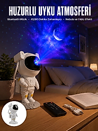 Astronot Görünümlü Projeksiyon Speaker Taşınabilir