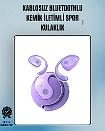 S05 Kablosuz Bluetooth 5.3 Kemik İletimli Spor Kulaklık – IPX4 Suya Dayanıklı, 6 Saat Pil Ömrü
