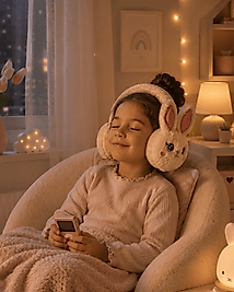 Peluş Bluetooth Kulaküstü Kulaklık Mikrofonlu Kablosuz Müzik Kulaklığı