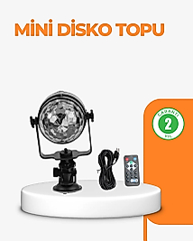 3 Renk 7 Mod Döner Disko Topu Işık