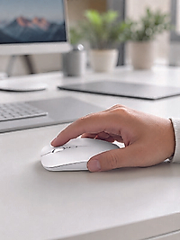 Kablosuz Bluetooth Oyuncu Mouse Sessiz Tıklama UCZZPG908BEYAZ-2