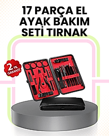 Kompakt ve Şık Tasarımlı 17 Parça Bakım Seti