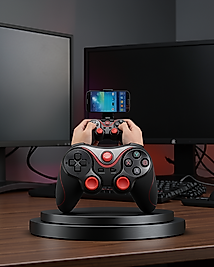 Gamepad X3 Oyun Kontrolcüsü Telefon Tutucuyla 10 Saat Süreyle