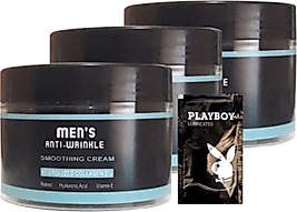 SÜPER MEN'S 3 ADET SNMP20328 SMOOTHİNG CREAM 100 ML ANTİWRİNKLE ERKEK YÜZ CİLT KREMİ + YANINDA JEL
