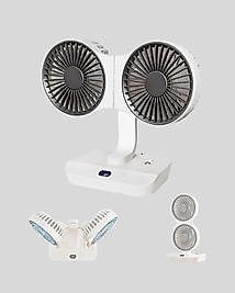 Çift Kafalı Sessiz USB Şarjlı Fan UCZZZSP01FAN