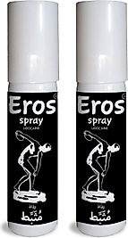 EROS BLACK *DELAYSPRAY* 2 ADET ERKEKLERE GECİKTİRİCİSPREY 20 ML