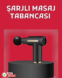 Derin Doku Masaj Tabancası 4 Başlık 6 Kademeli Sessiz Güç Şarjlı Kas Gevşetici
