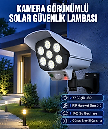 Kablosuz, Güneş Paneliyle Şarj Olan Dış Mekan Lambası – 8-10 Saat Aydınlatma Süresi