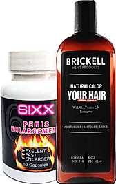 BRİCKELL ANTİ-BEYAZ SAÇSAKAL ŞAMPUAN ERKEK 237 ML ILE + SIXX KADIN VAJİNAORGAZM KREMİ 60 ML