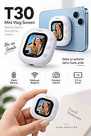 Kablosuz Mini Selfie Ekranı T30ekran-4