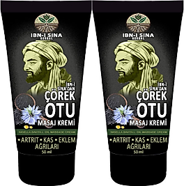 IBN-I SİNA ÇÖREK OTU KREMİ 2 ADET 50 ML / MASAJ KREMİ