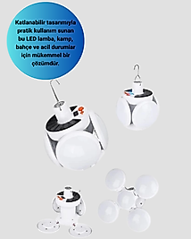 Güneş Enerjili Katlanabilir 5 Kanatlı Solar Bahçe Lambası XUCZ5KANATLIILAMBA-6