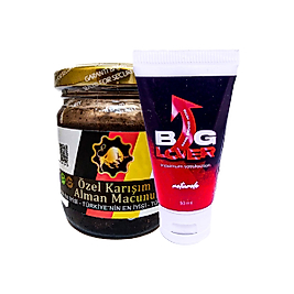 BGLOVER GÜNLÜKPENİSBAKIM MASAJ KREMİ 50ML + ÖZEL KARIŞIM ALAMAN MACUNU 240 GR