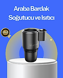 Araç İçi Isıtıcı Soğutucu Bardaklık 60°C Isıtma -4°C Soğutma