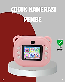 Anında Baskı Özellikli Çocuk Kamerası – 24MP HD Çift Lens, 32GB Hafıza ve Oyun Modu