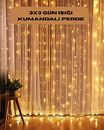 8 Fonksiyonlu Uzaktan Kumandalı Günışığı Perde Peri Led Dekoratif Işık