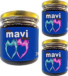 EFSANEVİ MAVİ MACUN 3 KAVANOZ 240 GR BAY&BAYAN ÇİFTLERE ÖZEL MACUN