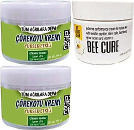 ÇÖREK OTU BAKIM KREMİ 2 ADET 150 ML+BEE CURE KREM 150 ML