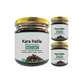 KARA HALİLE 3 ADET BİTKİSEL KARIŞIMLI TERMİNALİA CHEBULA MACUNU 240 GR