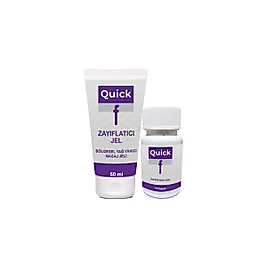 QUİCK F SETİ: QUİCK F GEL 50 ML JEL YAZA HAZIRLIK + QUİCK F 15 KAPS BİR ARADA