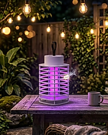Akıllı Elektrikli Böcek Öldürücü Lamba UV Mor Işık Sessiz Gece Kullanımı Duvara Asılabilir