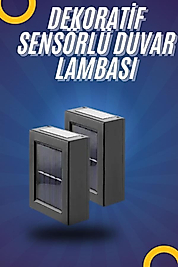 Yeni Model Solar Çift Taraflı Duvar Lambası Dekoratif Duvar Lambası