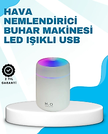 LED Işıklı Sessiz Masaüstü Nemlendirici – 3 Buhar Modu