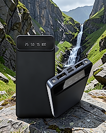20.000mAh LED Işıklı LCD Ekranlı Type-C USB Powerbank UCZ20MAHPOWERBANK2