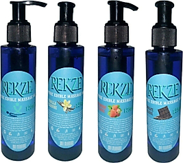 REKZE ERKEKLERE VE KADINLARA ÖZEL 4 FARKLI ÇEŞİT AROMALI MASAJ YAĞI MASSAGE OİL 125ML