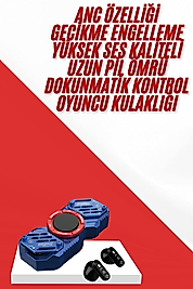 Bluetooth Kulaklık Stres Çarkı ANC Özellikli Gaming Kulaklık