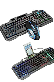 RGB Işıklı Mekanik Gaming Klavye Seti UCZZZPG8018KLAVYEEEEE2