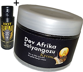 GİANT YÀŞLANMA KÀRSITI SALYANGOZKREMİ 100ML DEV AFRİKASALYANGOZU + HOTRHİNO VAJİNARENK AÇICIKREM 60 ML