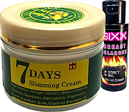 7DAYS SLİMMİNG VÜCUT BAKIM FİTKREMİ + SIXX GÖĞÜSŞEKİLLENDİRİCİ KREM 60 ML