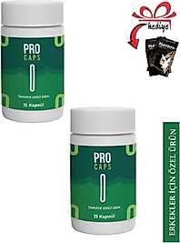 PRO CAPS ERKEKLERE ÖZEL 15'Lİ X 2 AD. + KAYGANLAŞTIRICI JELLE