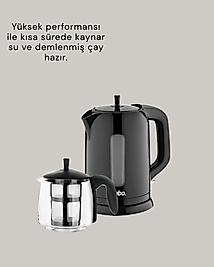 Elektrikli Çay Makinesi 0,9 L Susuz Çalışma Emniyetli UCZZZÇAYCI-2