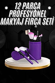12 Parça Profesyonel Makyaj Fırçası UCZZ12PARÇAMAKYAJFIRÇASI-1