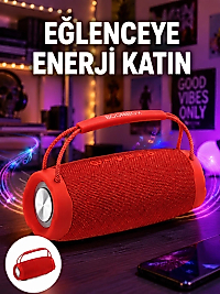 Derin Baslı Çift Hoparlörlü Taşınabilir Kablosuz Hoparlör Yeni Nesil