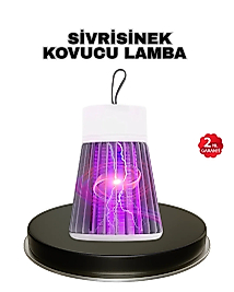 Mor Işıklı Şarjlı Böcek Öldürücü Lamba – Ev, Balkon ve Kamp Kullanımına Uygun