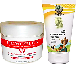 HEMOPLUS ANALBAKIM 100 ML KREM + İBN-İ SİNA KUYRUK YAĞ & BAL ÖZÜ KREM