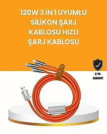 Çoklu Cihaz Dostu 120 W Hızlı Şarj Kablosu – Tek Kablo ile Her Cihaz Elinizin Altında