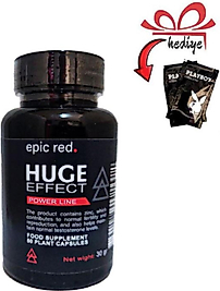 HUGE EFFECT ERKEKLERE ÖZEL DESTEKLEYİCİ 60'LI X 1 AD +KAYGANLAŞTIRICI JELLE