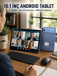 10.1 İnç Android Tablet 8 GB RAM 256 GB Depolama Yeni Nesil